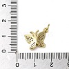 Brass Micro Pave Clear Cubic Zirconia Pendants X-KK-U005-01H-G-3