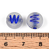 Luminous Frosted Acrylic Beads FACR-T008-02W-4