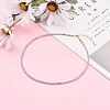 Natural Amethyst Beaded Necklaces NJEW-JN03315-01-4