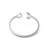 Non-Tarnish 304 Stainless Steel Open Rings STAS-R226-07P-3