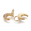 Brass Micro Pave Clear Cubic Zirconia Charms LS-ZIRC-Z005-01A-2