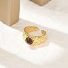 Natural Gemstone Finger Rings RJEW-K290-11G-5