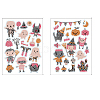 2 Sheets Halloween DIY Diamond Painting Sticker Kits DIAM-PW0010-06A-2