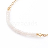 September Birthstone Natural Rose Quartz Beaded Bracelets BJEW-JB06092-09-2