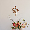 Creative Natural Wooden Wall Hanging Decoration AJEW-WH0331-006-7