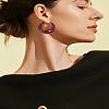 1Pair Alloy Rhinestone Hoop Earrings EJEW-LP0012-05B-1