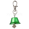 Iron Bell Pendant Decoration HJEW-JM02491-02-1