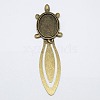 Tibetan Style Tortoise Bookmark Cabochon Settings X-TIBE-S156-AB-NR-1