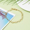 Brass Cable Chain Bracelet BJEW-JB07079-1