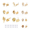 Alloy Stud Earring Findings PALLOY-TA0002-12LG-2