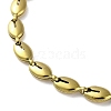 304 Stainless Steel Coffee Bean Link Chain Bracelets for Women BJEW-G712-02G-2