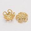 5-Petal Brass Fancy Bead Caps KK-E711-092G-NR-1