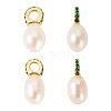 4Pcs Natural Cultured Freshwater Pearl Pendants PALLOY-TAC0177-2