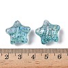 UV Plating Transparent Acrylic Beads OACR-G051-01G-3