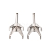 304 Stainless Steel Stud Earring Findings STAS-B091-02C-08P-1