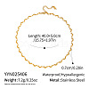 304 Stainless Steel Moon Link Chain Necklaces for Women NL6452-2-1