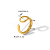 Stylish Stainless Steel Cuff Ring for Women's Summer Accessories WU8942-3-1