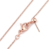 Brass Cardano Chain Necklaces for Women NJEW-B118-02RG-1