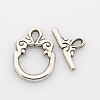 Tibetan Style Alloy Ring Toggle Clasps X1-PALLOY-J471-24AS-1