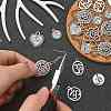 100Pcs 10 Styles Tibetan Style Alloy Pendants TIBEP-CJ0002-33-3