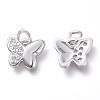 Brass Micro Pave Clear Cubic Zirconia Pendants KK-P188-Q01-P-2