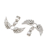 Brass Micro Pave Clear Cubic Zirconia Pendants CU-CBA6A75-08A-P-2