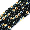 Electroplate Transparent Glass Beads Strands LS-EGLA-Q132-4MM-A14-1