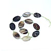 Natural Banded Agate/Striped Agate Beads Strands G-I245-58C-5