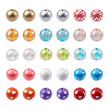 Craftdady 70Pcs 7 Style AB-Color Plated & Bubblegum & Solid Color & Spray Painted Transparent Acrylic Beads MACR-CD0001-03-1