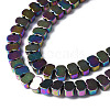 Electroplate Rainbow Color Non-magnetic Synthetic Hematite Beads G-N337-03-3