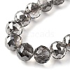 Transparent Electroplate Glass Beads Strands EGLA-N002-34H-F02-3