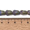 Painted Glass Beads Strands GLAA-Z021-16D-4