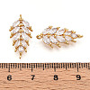 Brass Micro Pave Cubic Zirconia Pendants KK-N261-95B-G-3