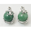 Natural Green Aventurine Pendants G-H1527-3-2