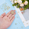 Bowknot Shape Brass Earring Hooks KK-HS0001-78G-3