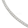 Rack Plating Brass Pave Clear Cubic Zirconia Round Ball Choker Necklaces NJEW-A031-02-01P-3