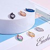 6Pcs 6 Color 304 Stainless Steel Curved Belly Ring Hoop JX496A-01-5