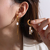 304 Stainless Steel Clear Cubic Zirconia Hoop Earrings WG9E1A8-01-4