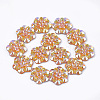 Resin Rhinestone Cabochons CRES-T012-04D-1