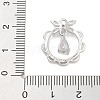 Brass Pave Clear Cubic Zirconia Pendants KK-Z061-10P-3