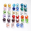 Faceted Round Ball Glass Cabochons GGLA-L008C-M-1
