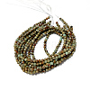 Round Synthetic Aqua Terra Jasper Beads Strands G-N0160-04-4mm-4