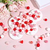 136Pcs Silicone Beads SIL-PA0001-52-4