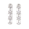 Brass Micro Pave Clear Cubic Zirconia Pendants KK-L212-12P-1