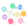 Transparent Luminous Acrylic Beads X-OACR-N137-33-3