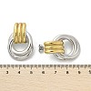 304 Stainless Steel Two Tone Stud Earrings EJEW-A124-01E-5