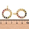 Brass Micro Pave Colorful Cubic Zirconia Pendants KK-L275-71H-G-3