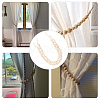 Round Natural Wood Beads Wall Hanging Decorations AJEW-WH0168-01-5