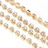 Brass Rhinestone Strass Chains CHC-T002-SS10-01C-3