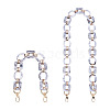 2Pcs Oval & Square Acrylic Bag Handle FIND-GN0001-14A-1